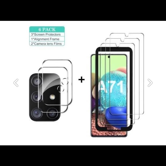 Samsung Galaxy A71 5G/4G Screen Protector & Camera Lens Protector 3pk - Picture 2 of 9